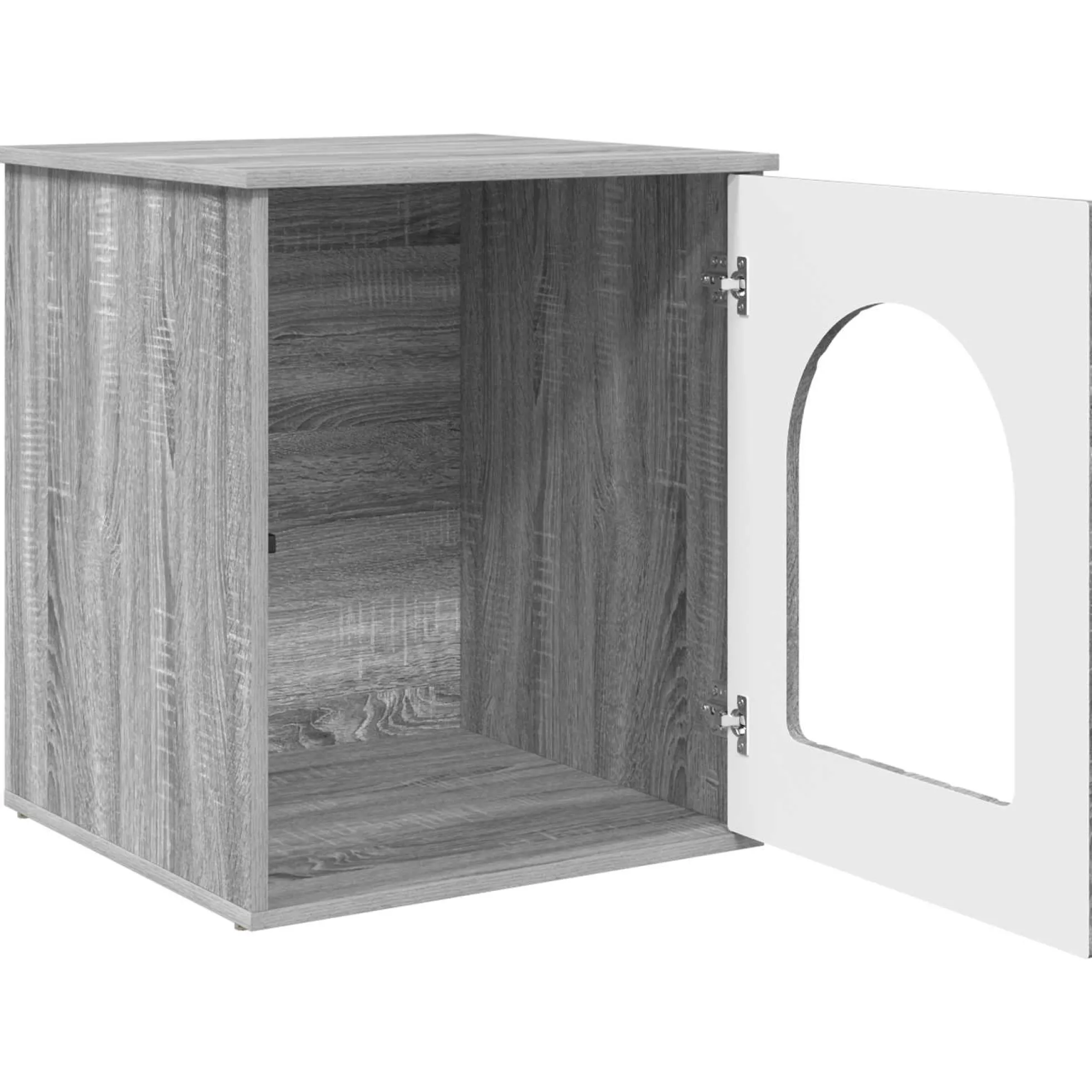 Casa Para Gatos Gris Sonoma 53 X 52 X 62 Cm