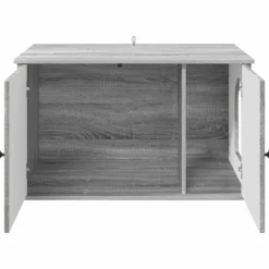 Casa Para Gatos Gris Sonoma 85 X 55 X 50 Cm