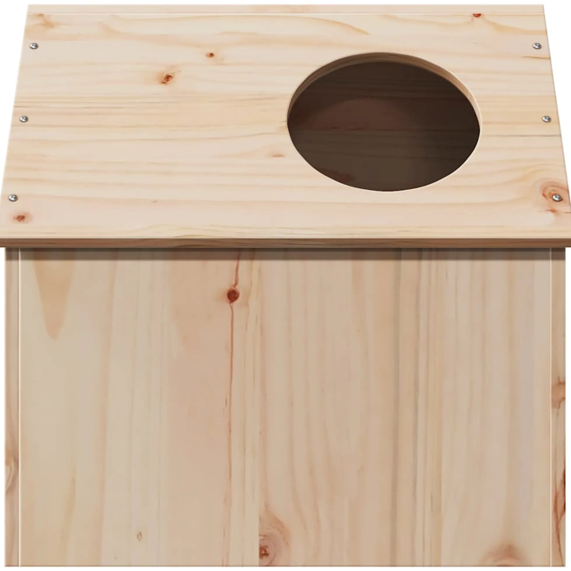 Casa Para Gatos Madera Maciza Pino 41x50x50 Cm