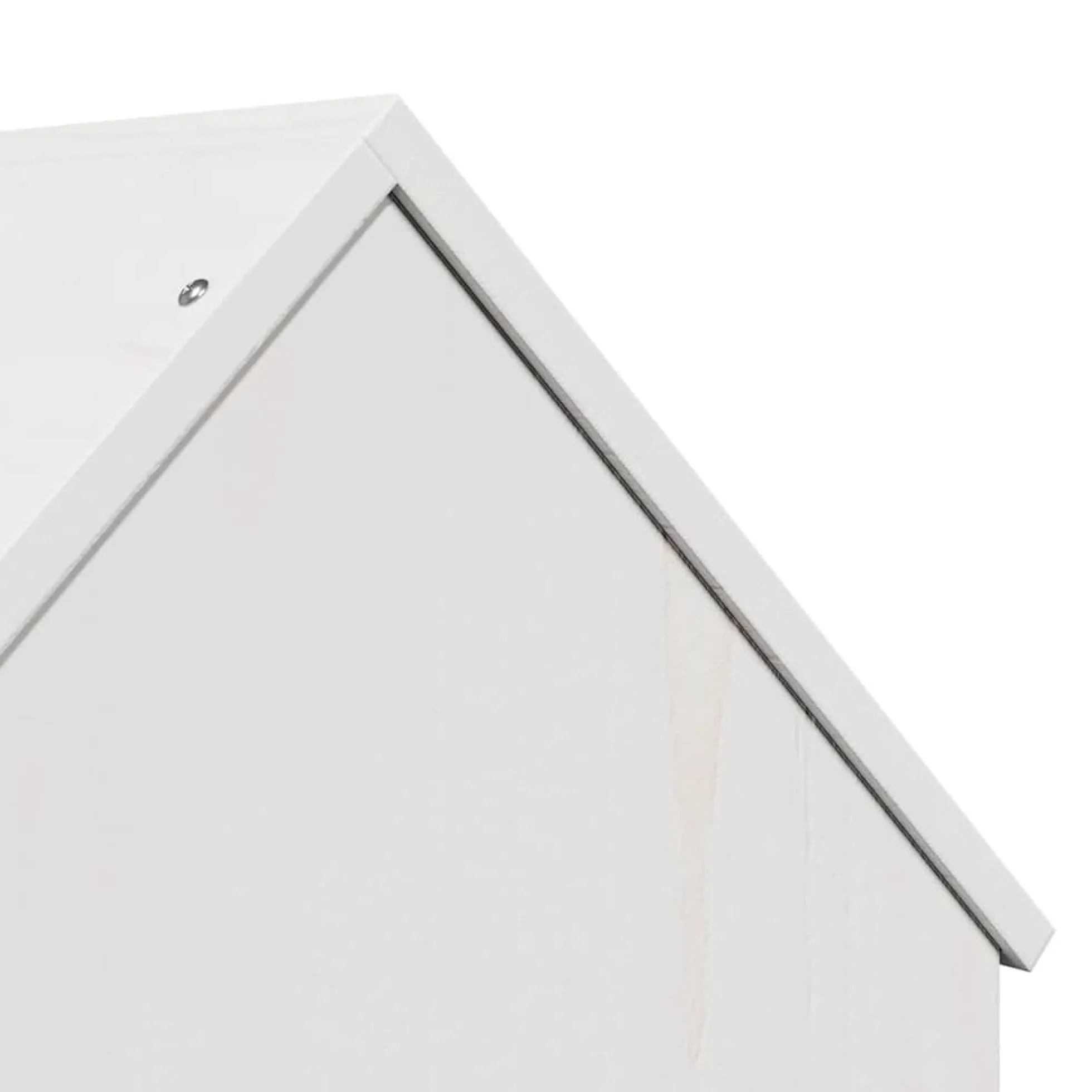 Casa Para Gatos Madera Maciza Pino Blanca 41x50x50 Cm
