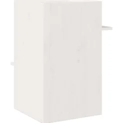 Casa Para Gatos Madera Maciza Pino Blanca 43x43x60 Cm