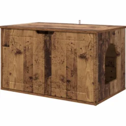 Casa Para Gatos Madera Vieja 85 X 55 X 50,5 Cm