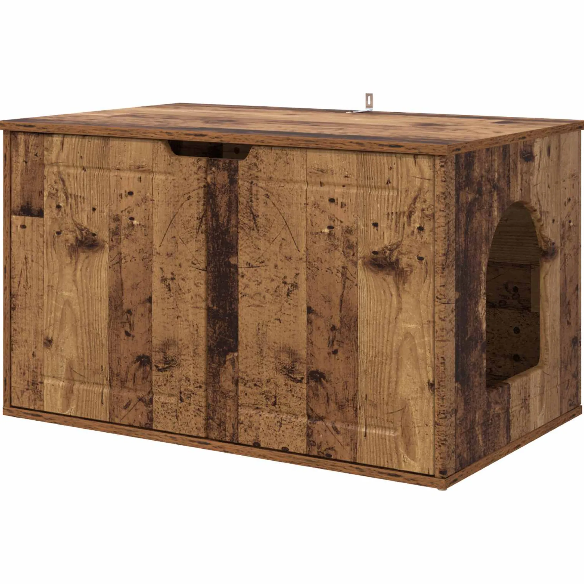 Casa Para Gatos Madera Vieja 85 X 55 X 50,5 Cm