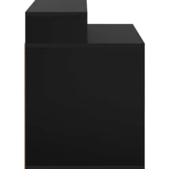 Casa Para Gatos Negro 42,5 X 40 X 53,5 Cm Madera De Ingeniería