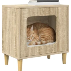Casa Para Gatos Sonoma 51 X 30 X 52 Cm Madera De Ingeniería