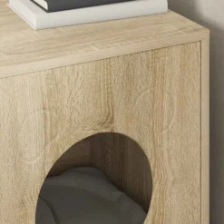 Casa Para Gatos Sonoma 42,5 X 40 X 53 Cm Madera De Ingeniería