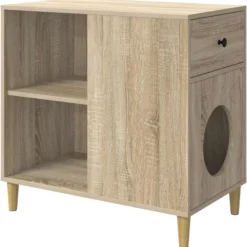 Casa Para Gatos Sonoma 72 X 42.5 X 70 Cm Madera De Ingeniería