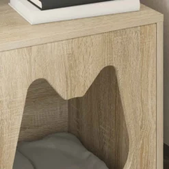 Casa Para Gatos Sonoma 42,5 X 40 X 53,5 Cm Madera De Ingeniería