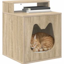 Casa Para Gatos Sonoma 42,5 X 40 X 53,5 Cm Madera De Ingeniería