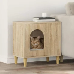 Casa Para Gatos Sonoma 51 X 30 X 52 Cm Madera De Ingeniería