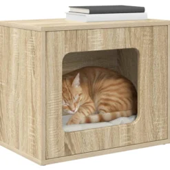 Casa Para Gatos Sonoma 51 X 30 X 42,5 Cm Madera De Ingeniería