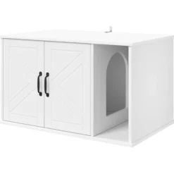 Casa Para Gatos 85 X 55 X 50 Cm Madera De Ingeniería