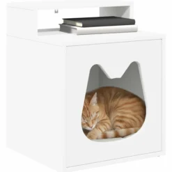 Casa Para Gatos 42,5 X 40 X 53,5 Cm Madera De Ingeniería