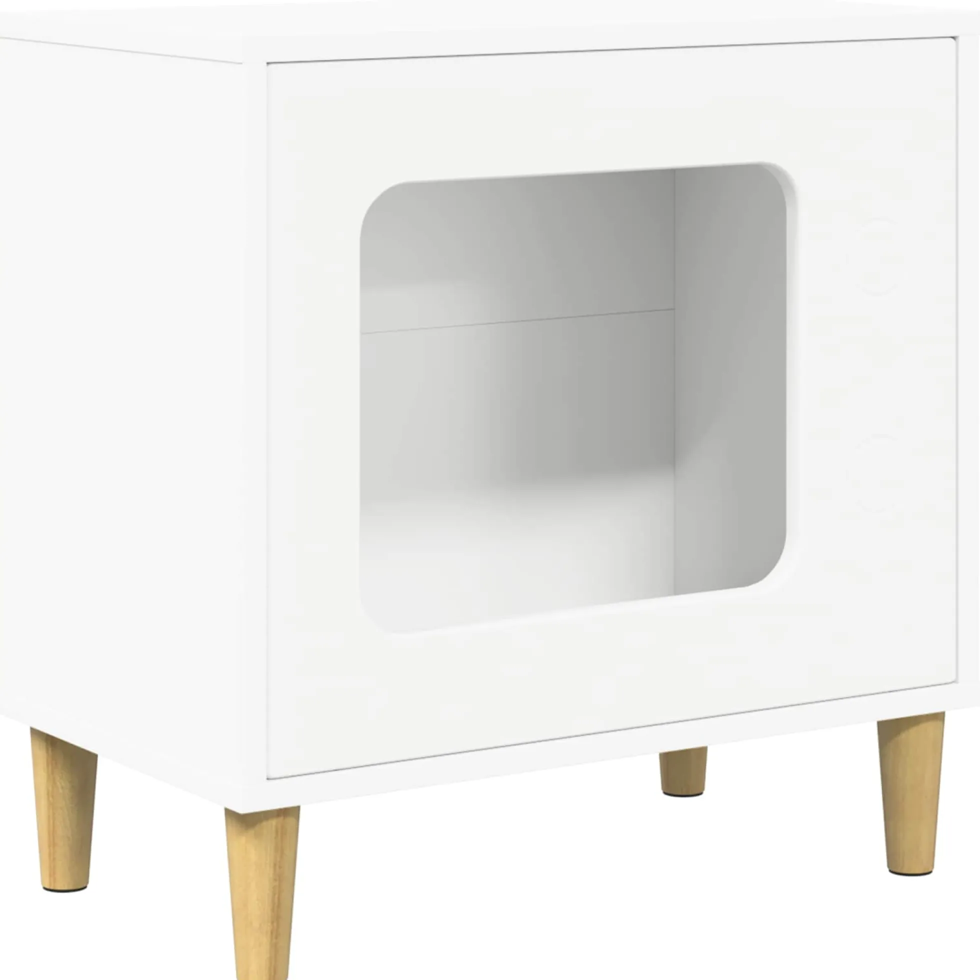 Casa Para Gatos 51 X 30 X 52 Cm Madera De Ingeniería