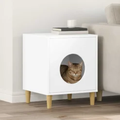 Casa Para Gatos 42,5 X 40 X 53 Cm Madera De Ingeniería