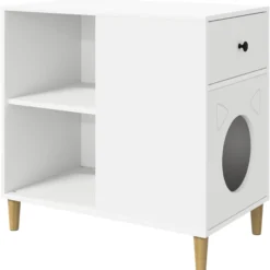 Casa Para Gatos 72 X 42.5 X 70 Cm Madera De Ingeniería