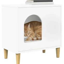 Casa Para Gatos 51 X 30 X 52 Cm Madera De Ingeniería