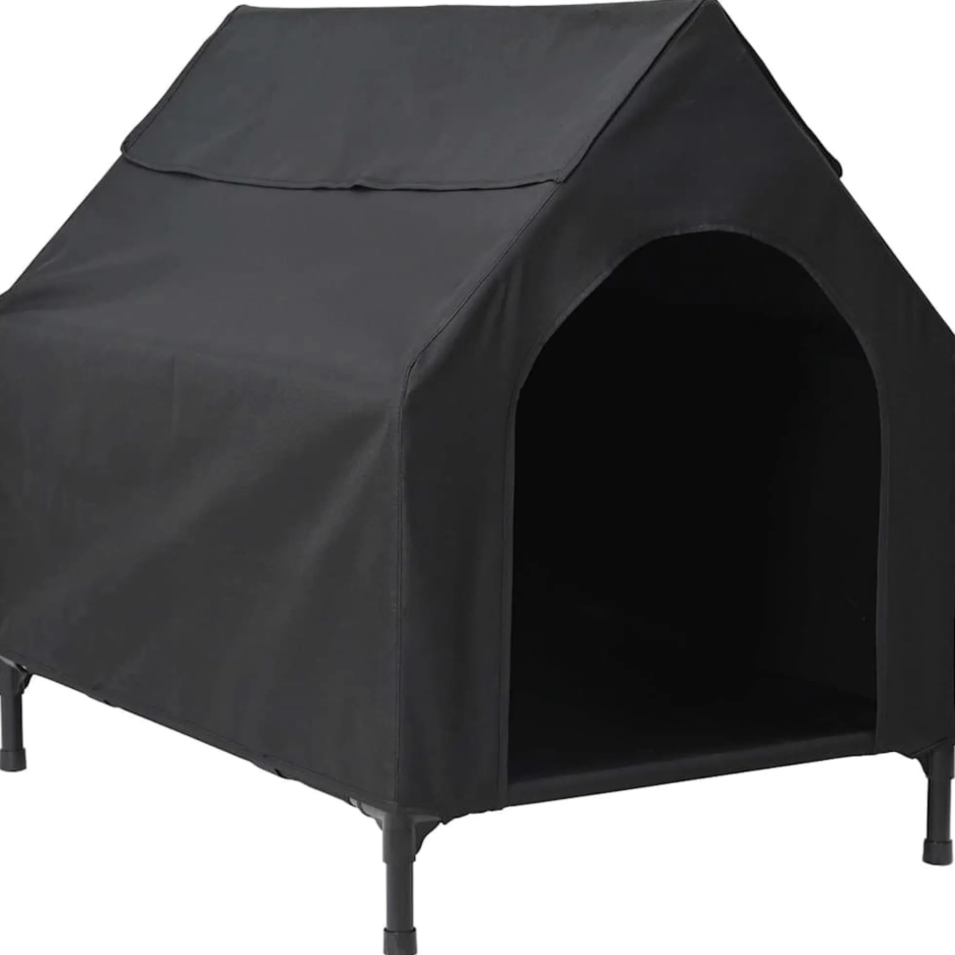 Casa Para Mascotas Manual Negro 110 X 75 X 90 Cm Acero
