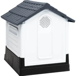 Casa Para Perro Gris 57x68x66 Cm Polipropileno
