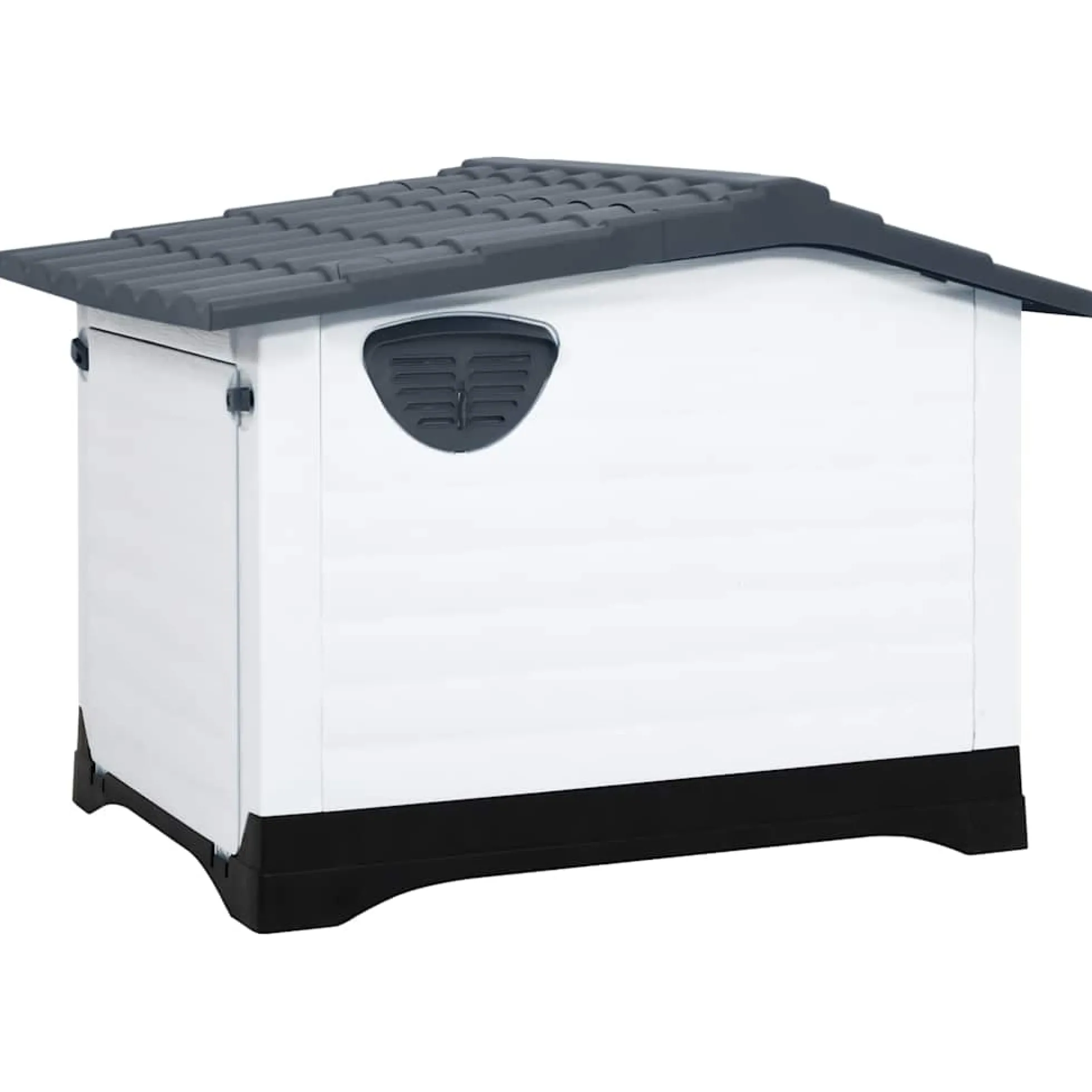 Casa Para Perro Gris 90,5x68x66 Cm Polipropileno