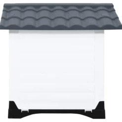 Casa Para Perro Gris 90,5x68x66 Cm Polipropileno