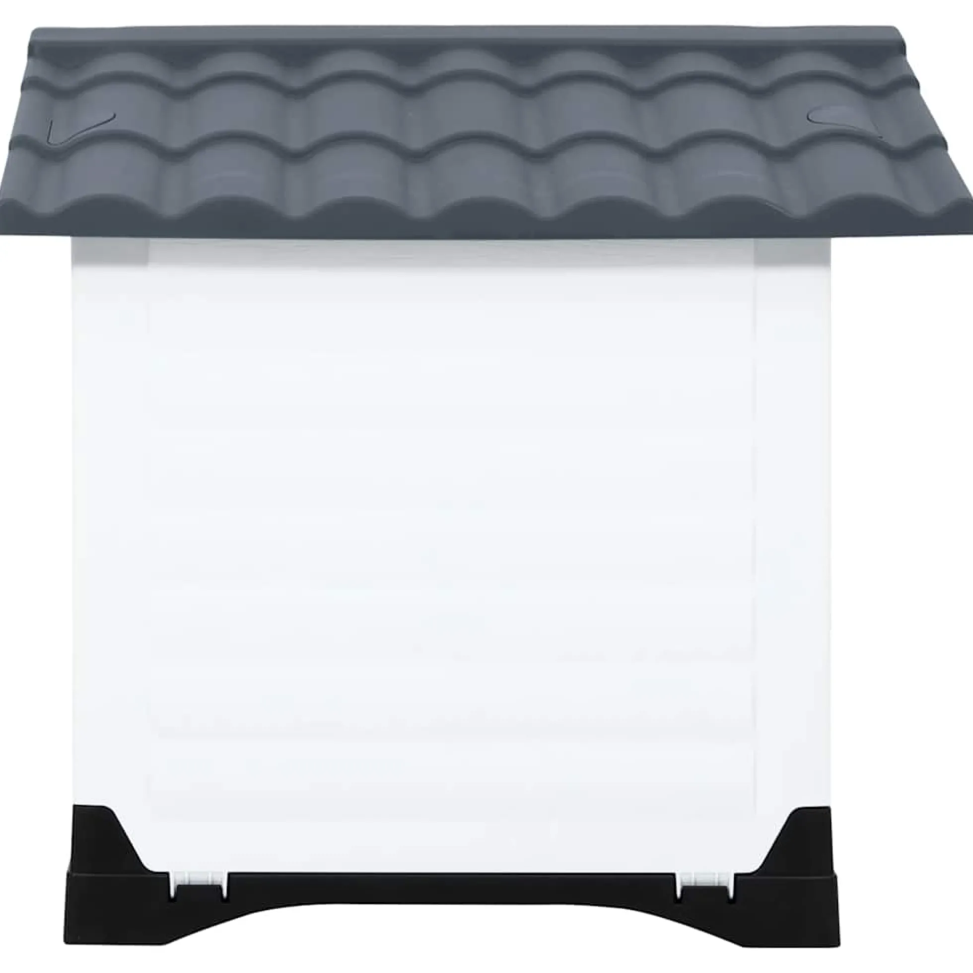Casa Para Perro Gris 90,5x68x66 Cm Polipropileno