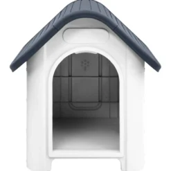 Casa Para Perro Gris 59x75x66 Cm Polipropileno