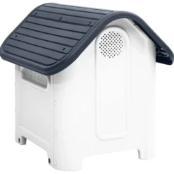 Casa Para Perro Gris 59x75x66 Cm Polipropileno