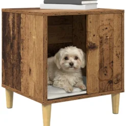 Casa Para Perros Madera Vieja 44 X 42 X 49 Cm