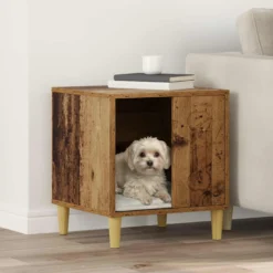 Casa Para Perros Madera Vieja 44 X 42 X 49 Cm