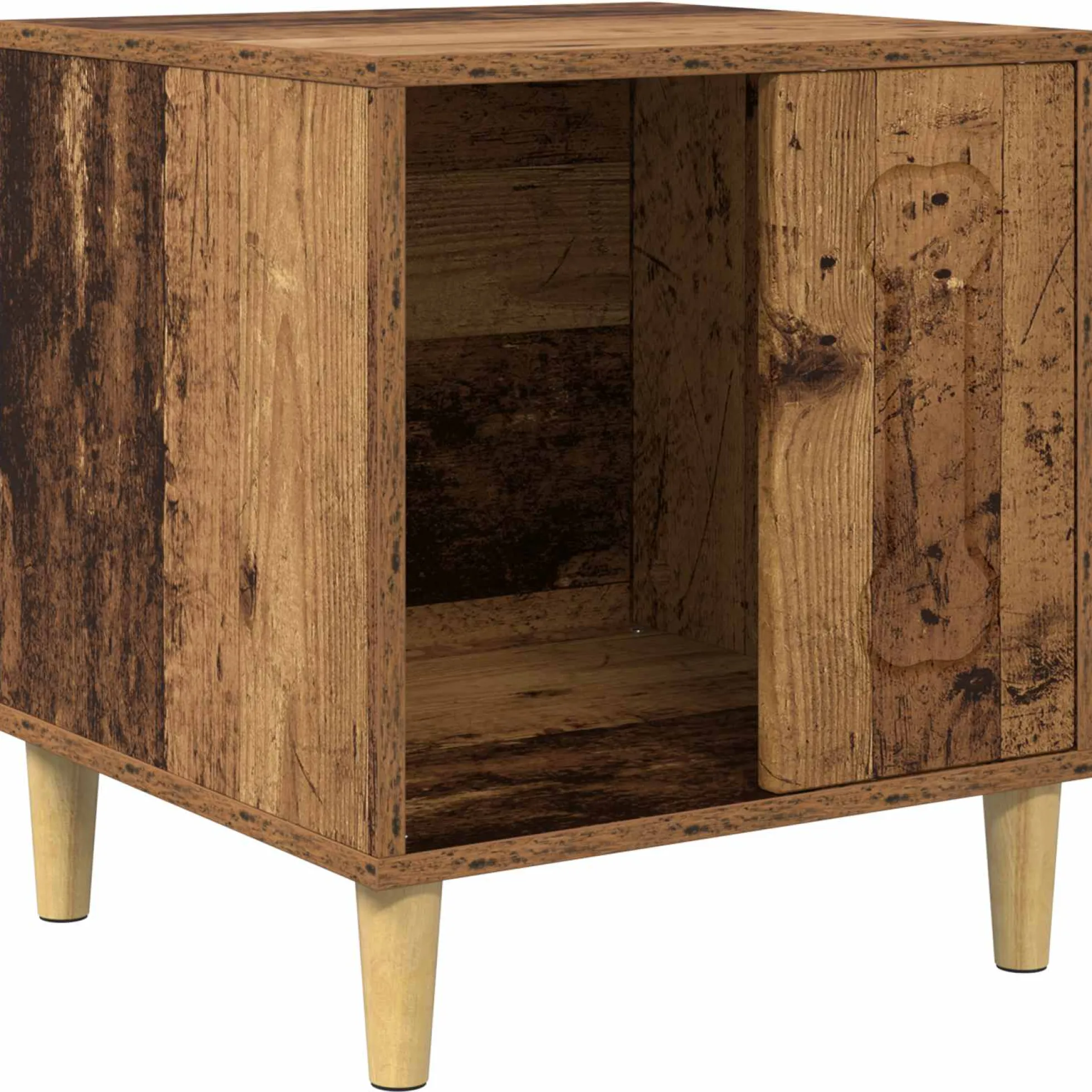 Casa Para Perros Madera Vieja 44 X 42 X 49 Cm