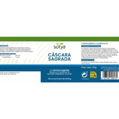 Cascara Sagrada Sotya 100 Comprimidos