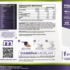 Caseína Micelar Nativa Micelpure™ - 1kg - Stracciatella - Ayuda A Mantener La Masa Muscula - Masmusculo