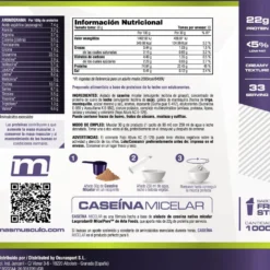 Caseína Micelar Nativa Micelpure™ - 1kg - Fresa - Ayuda A Mantener La Masa Muscula - Masmusculo