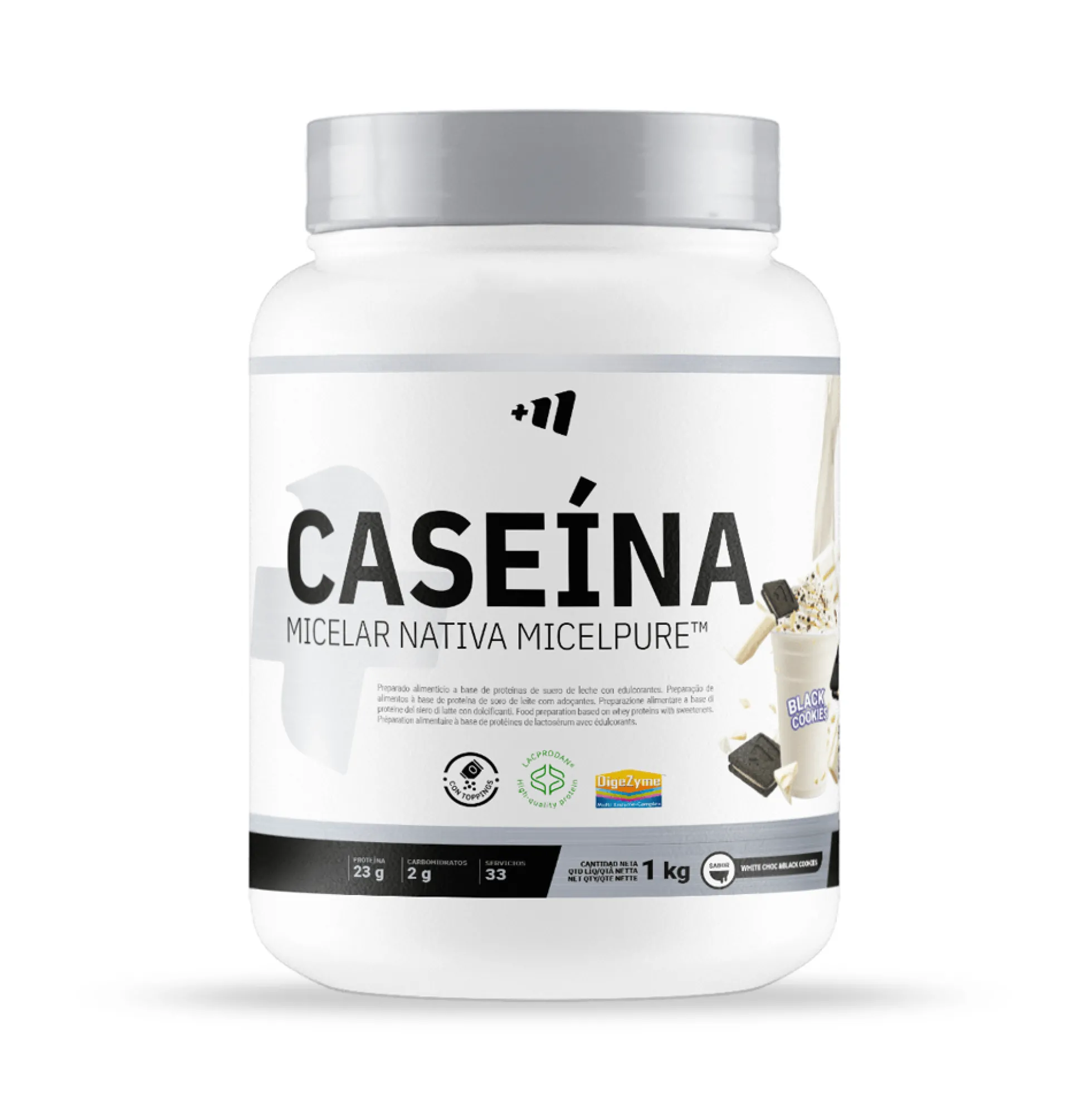 Caseína Micelar Nativa Micelpure™ - 1kg - Chocolate Blanco Con Black Cookies - Ayuda A Mantener La Masa M - Masmusculo