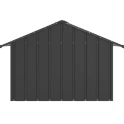 Caseta Para Perros Con Techo Acero Galvanizado 83x130x85 Cm