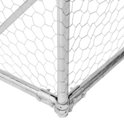 Caseta Para Perros De Exterior Con Puerta 2x2x1 M De Acero Galvanizado
