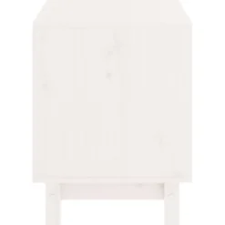 Caseta Para Perros Madera Maciza De Pino Blanco 50x40x52 Cm