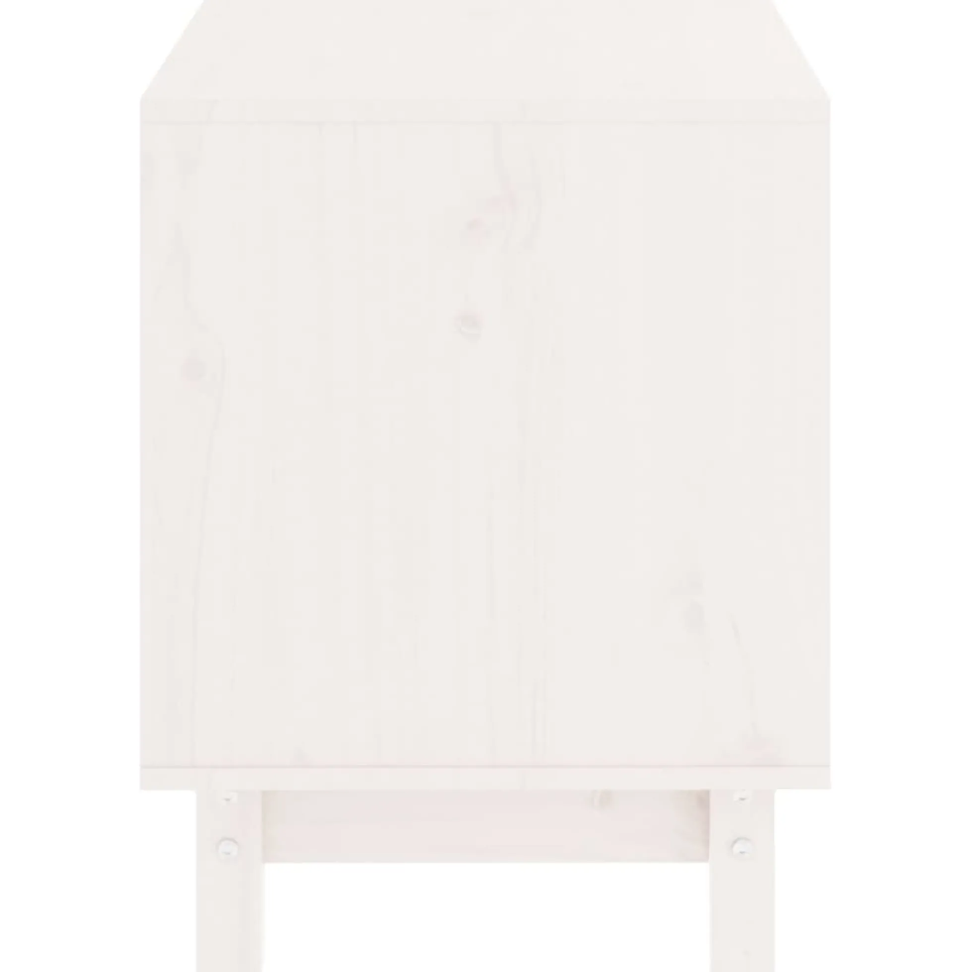 Caseta Para Perros Madera Maciza De Pino Blanco 50x40x52 Cm