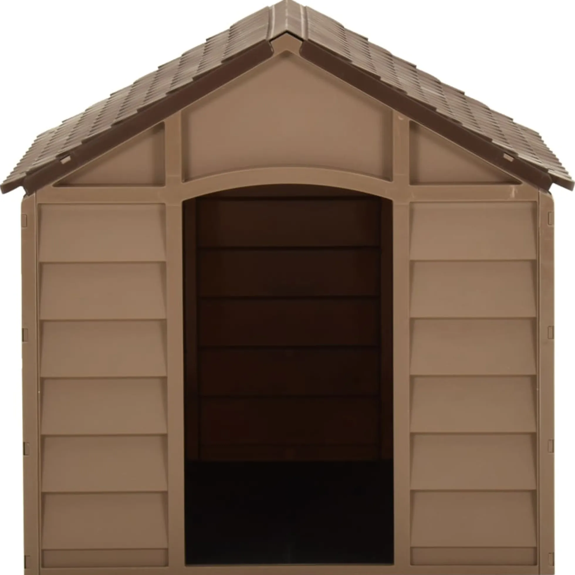 Caseta Para Perros Marrón Pp 71x71,5x68 Cm