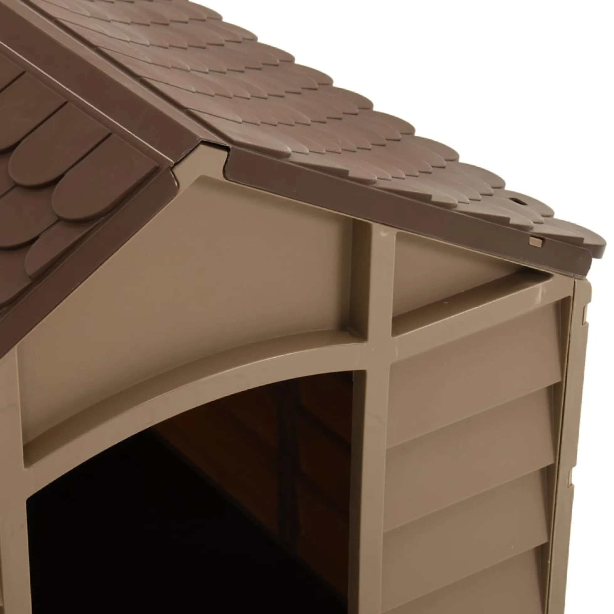 Caseta Para Perros Marrón Pp 71x71,5x68 Cm