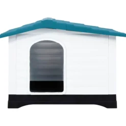 Caseta Para Perros Polipropileno Azul 90,5x68x66 Cm