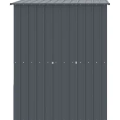 Caseta Perros Con Tejado Acero Galvanizado Gris 165x153x181 Cm