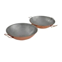Cataplana De Cobre 33 Cm Para Pescado Carne Y Mariscos Cocción A Vapor