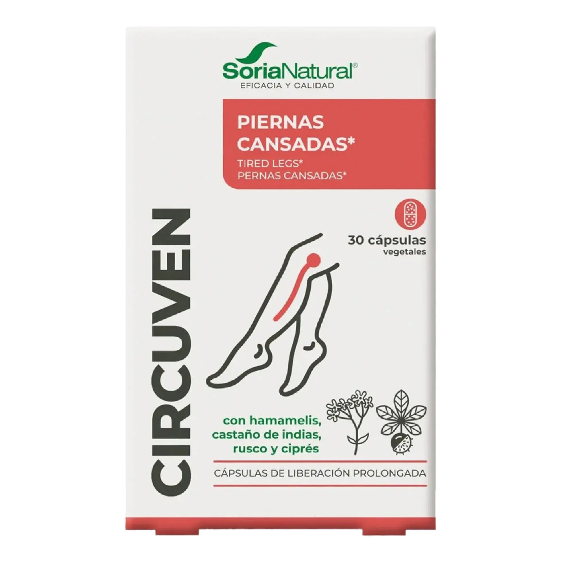 19-C Circuvén liberación prolongada Soria Natural, 30 cápsulas