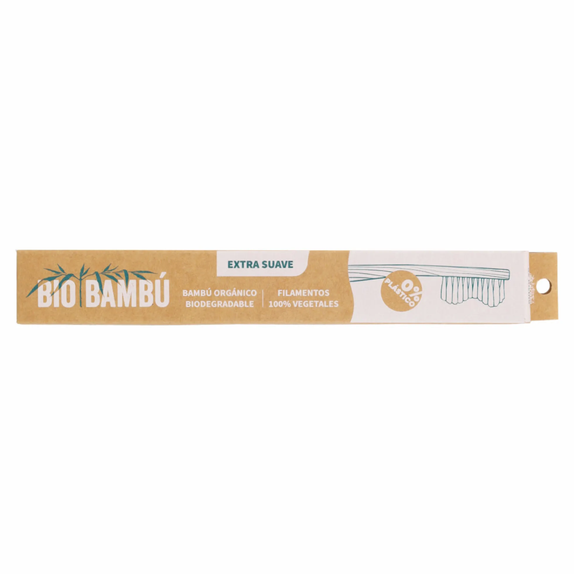 Cepillo de dientes Adulto Extra Suave BioBambú 0% plástico