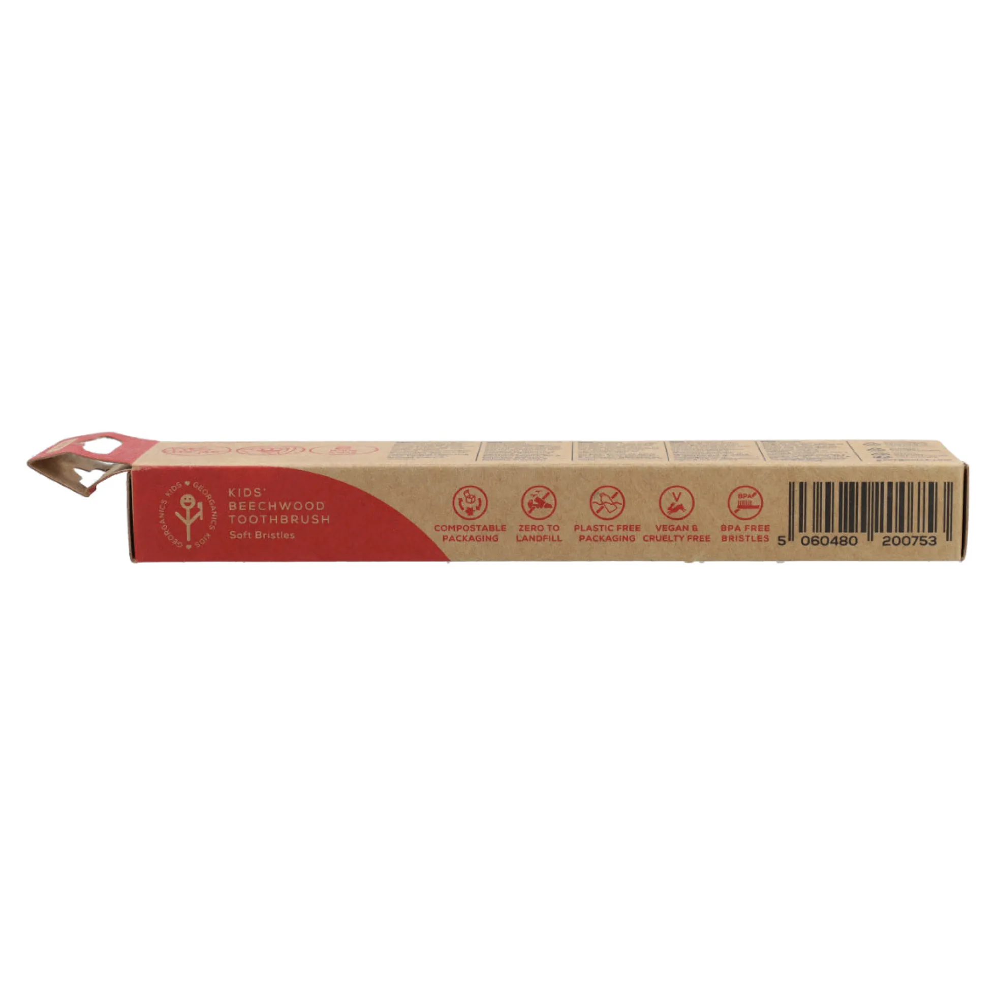 Cepillo de Dientes de madera de Haya KIDS Georganics
