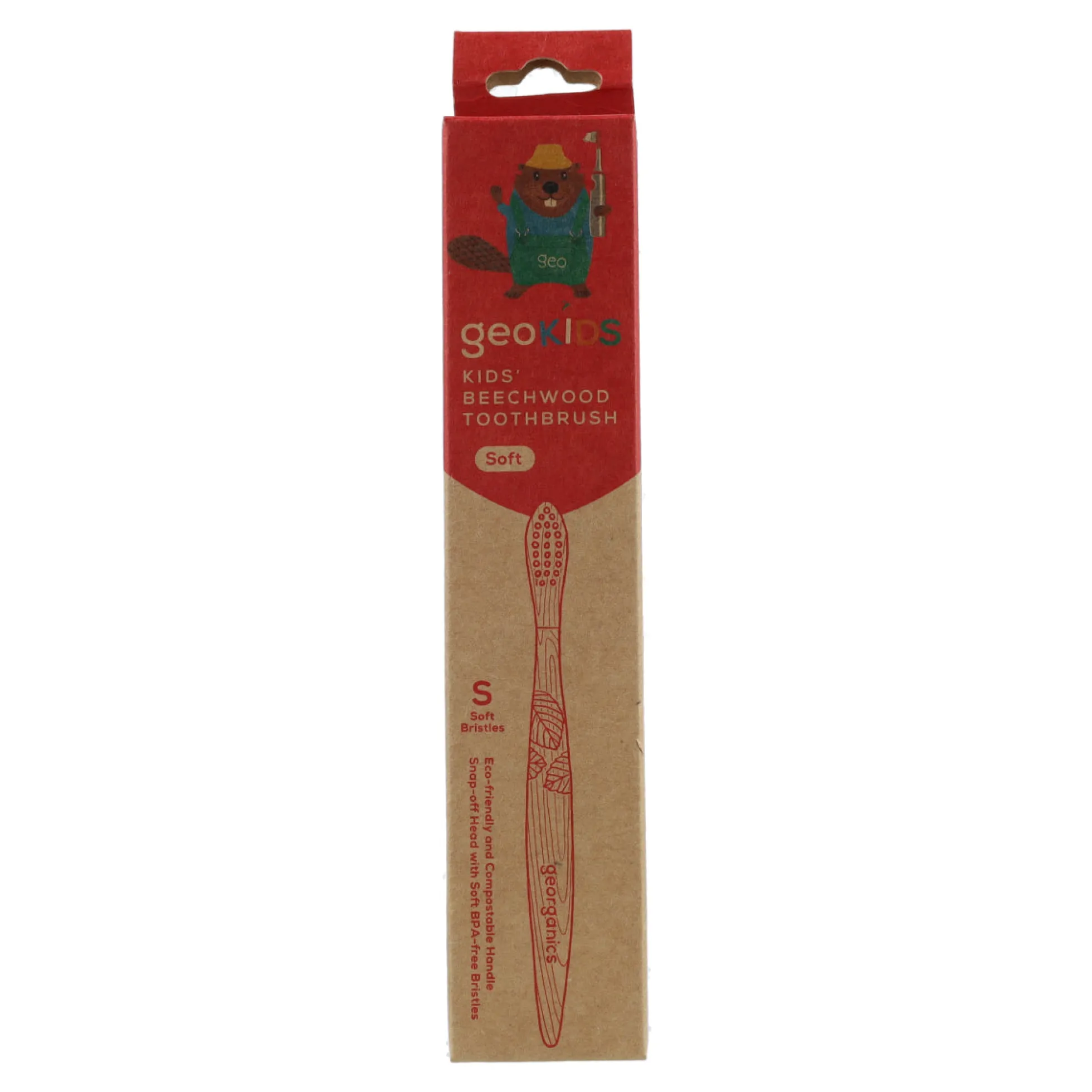 Cepillo de Dientes de madera de Haya KIDS Georganics