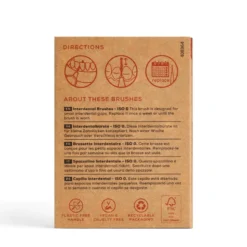 Cepillo interdental ISO 0 de madera de haya 6 unidades Georganics