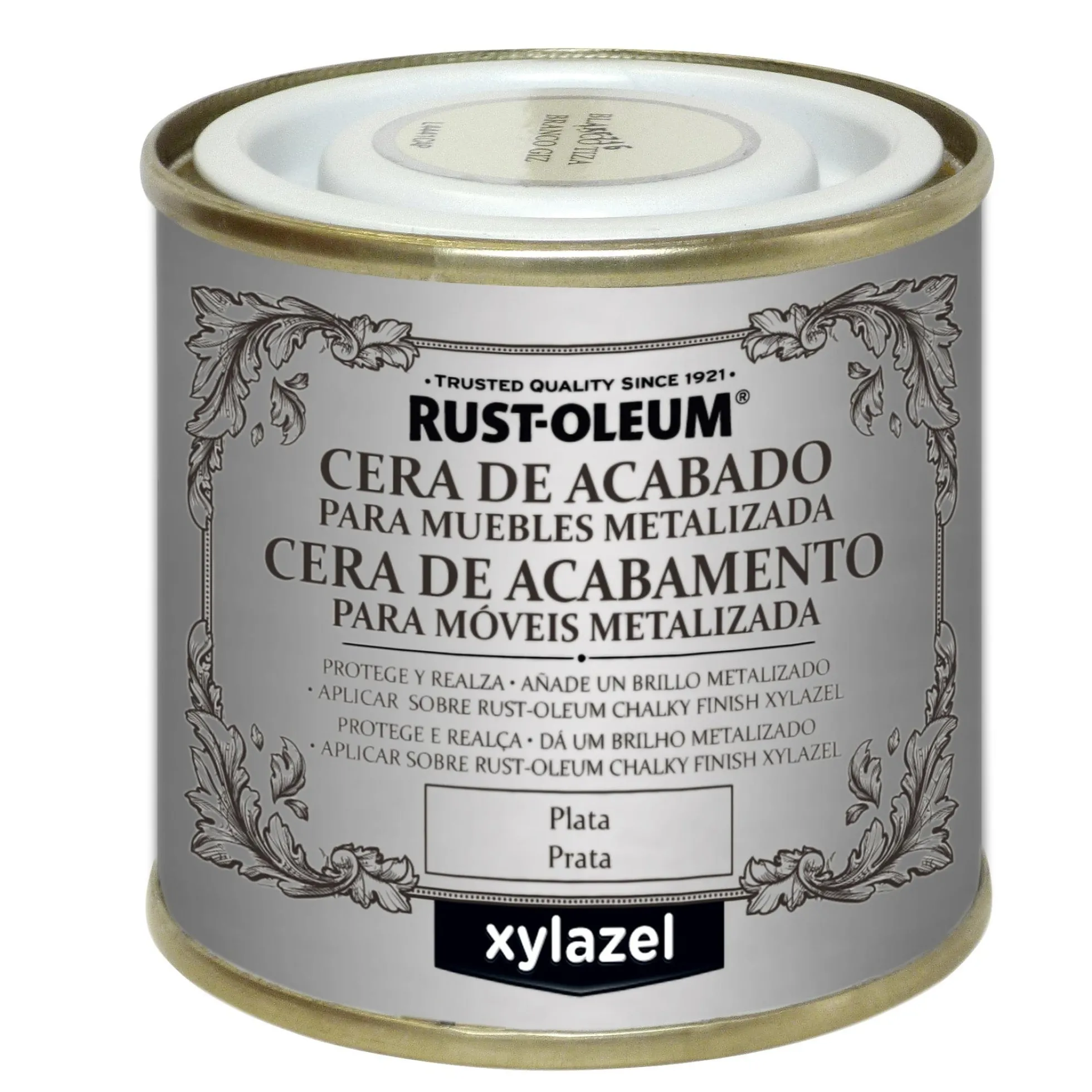 Cera Acabado Para Muebles Xylazel Plata 125 ml